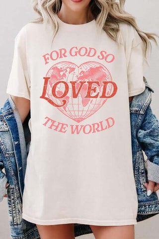 For God So Loved the World Graphic Heavy Cotton Tee - 1985 the VAULT Boutique