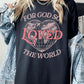 For God So Loved the World Graphic Heavy Cotton Tee - 1985 the VAULT Boutique