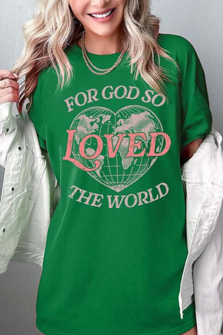 For God So Loved the World Graphic Heavy Cotton Tee - 1985 the VAULT Boutique