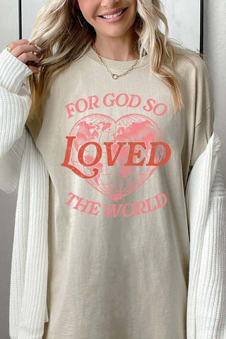 For God So Loved the World Graphic Heavy Cotton Tee - 1985 the VAULT Boutique