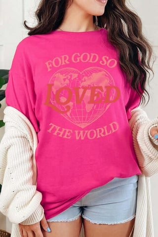 For God So Loved the World Graphic Heavy Cotton Tee - 1985 the VAULT Boutique