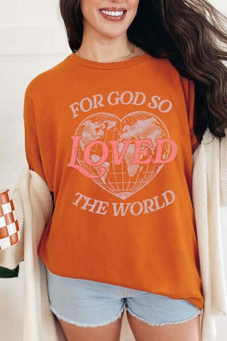 For God So Loved the World Graphic Heavy Cotton Tee - 1985 the VAULT Boutique