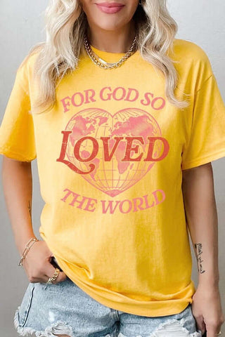 For God So Loved the World Graphic Heavy Cotton Tee - 1985 the VAULT Boutique