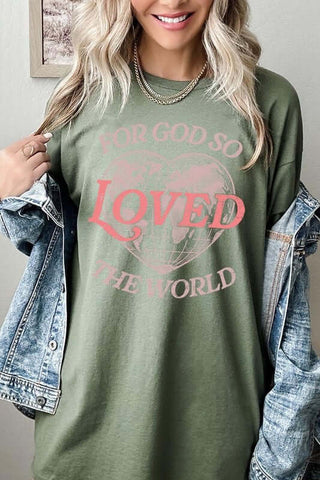 For God So Loved the World Graphic Heavy Cotton Tee - 1985 the VAULT Boutique