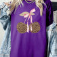 Leopard Cherry Bow Graphic Heavy Cotton Tee - 1985 the VAULT Boutique