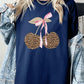 Leopard Cherry Bow Graphic Heavy Cotton Tee - 1985 the VAULT Boutique