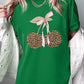 Leopard Cherry Bow Graphic Heavy Cotton Tee - 1985 the VAULT Boutique