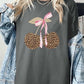 Leopard Cherry Bow Graphic Heavy Cotton Tee - 1985 the VAULT Boutique