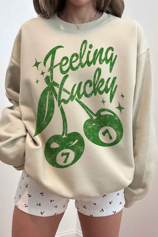 FEELIN LUCKY ST PATRICKS GRAPHIC SWEATSHIRT - 1985 the VAULT Boutique