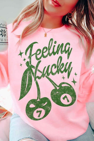 FEELIN LUCKY ST PATRICKS GRAPHIC SWEATSHIRT - 1985 the VAULT Boutique