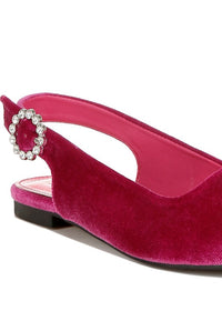 Dolan Velvet Slingback Flat Sandals - 1985 the VAULT Boutique