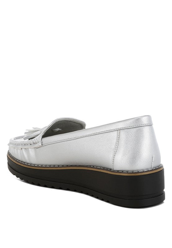 Larana Metallic Tassel Detail Loafers - 1985 the VAULT Boutique