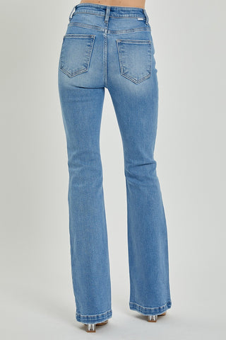 RISEN Full Size High Rise Button Fly Bootcut Jeans - 1985 the VAULT Boutique