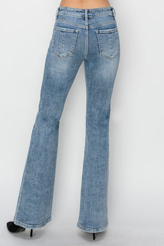 RISEN Full Size Mid Rise Bootcut Jeans - 1985 the VAULT Boutique