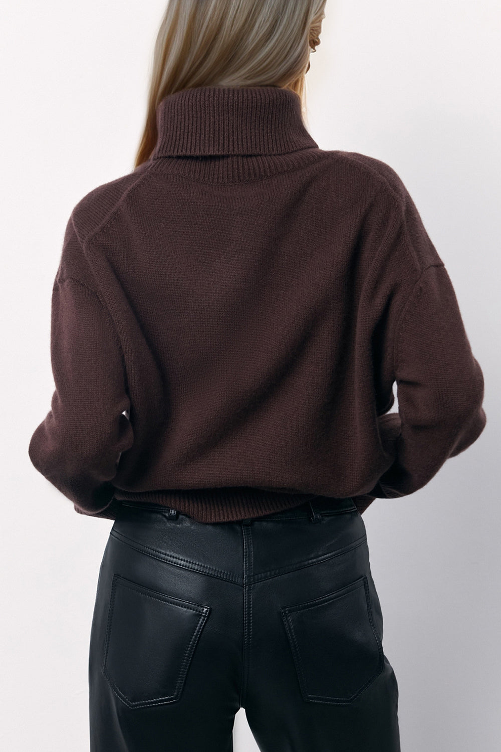 Basic Bae Turtleneck Long Sleeve Dropped Shoulder Sweater - 1985 the VAULT Boutique