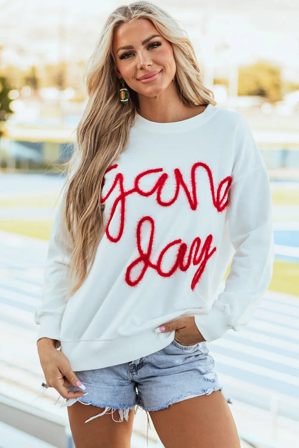 GAME DAY Round Neck Long Sleeve Sweatshirt - 1985 THE VAULT