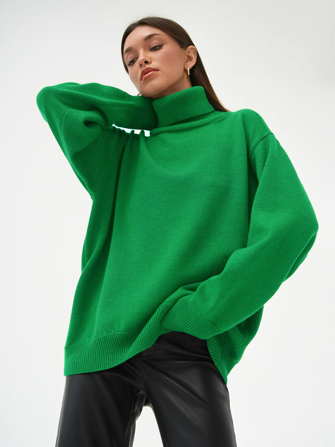 Turtleneck Long Sleeve Sweater - 1985 the VAULT Boutique