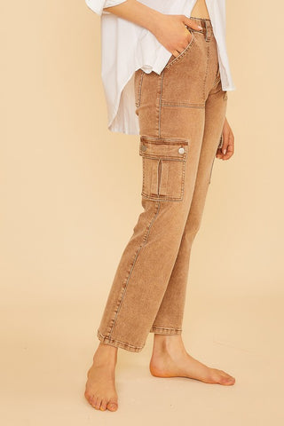 Annie Wear Straight Leg Jeans with Cargo Pockets - 1985 the VAULT Boutique