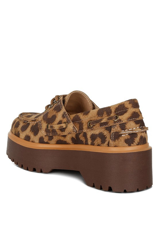 Onglur Leopard Print Suede Oxford Loafers - 1985 the VAULT Boutique