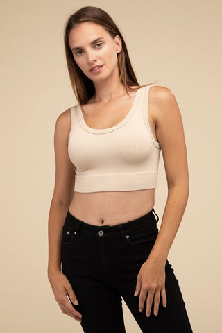 Ribbed Seamless Crop Top - 1985 the VAULT Boutique