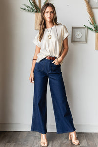 Mittoshop High Waist Wide Leg Jeans - 1985 the VAULT Boutique