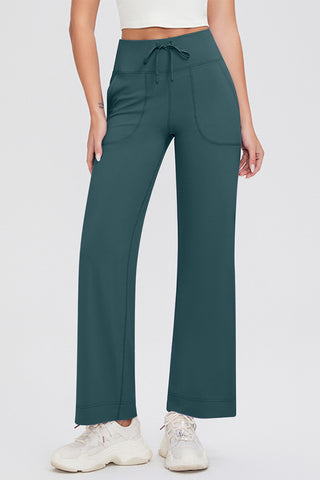 Basic Bae Full Size Drawstring High Waist Pants with Pockets - 1985 the VAULT Boutique