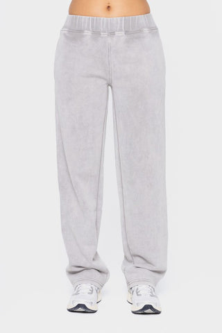 Mono B Elastic Waist Fleece Pants with Pockets - 1985 the VAULT Boutique