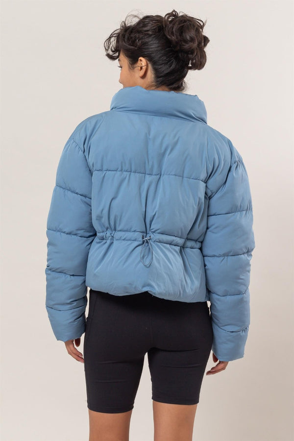 HYFVE Quilted Back Drawstring Puffer Jacket - 1985 the VAULT Boutique