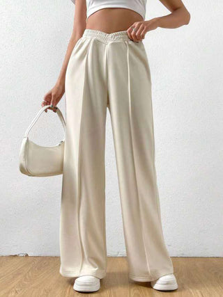 Elastic Waist Wide Leg Pants - 1985 the VAULT Boutique