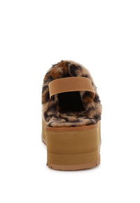 Kutchu Leopard Faux Fur Platform Classic Slingback - 1985 the VAULT Boutique