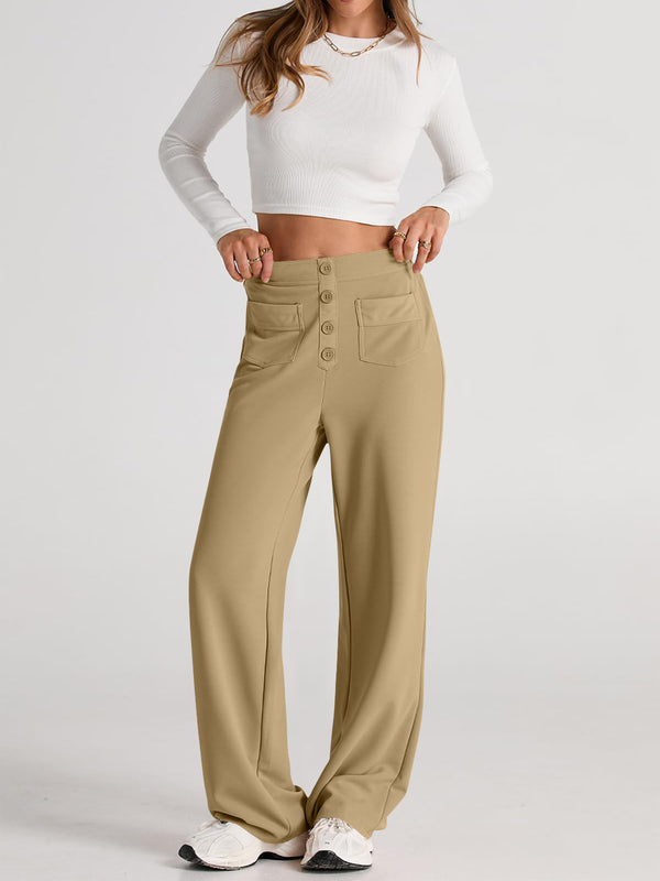 High Waist Wide Leg Pants - 1985 the VAULT Boutique