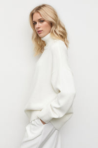 Basic Bae Turtleneck Dropped Shoulder Long Sleeve Sweater - 1985 the VAULT Boutique