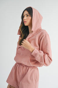 MABLE French Terry Hooded Romper - 1985 THE VAULT