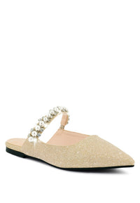 GEODE Mary Jane Cutout Embellished Mules - 1985 the VAULT Boutique