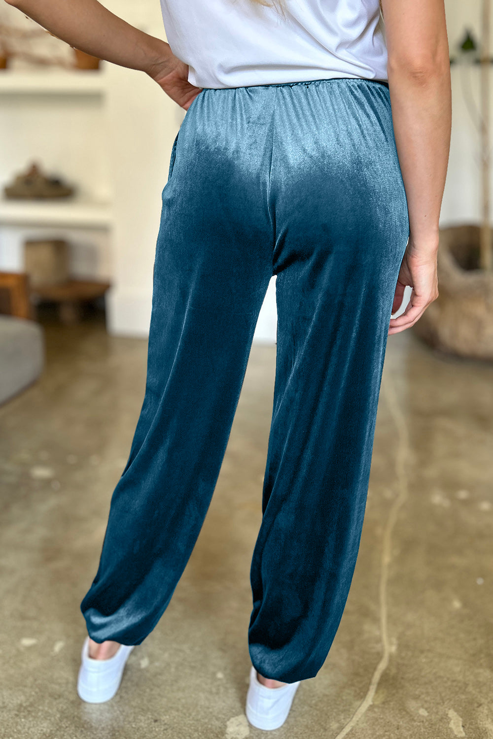 FAM-FAM Pocketed Elastic Waist Joggers - 1985 the VAULT Boutique