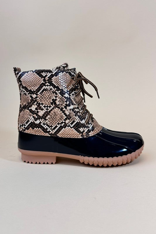 Animal Snakeskin Rainboots