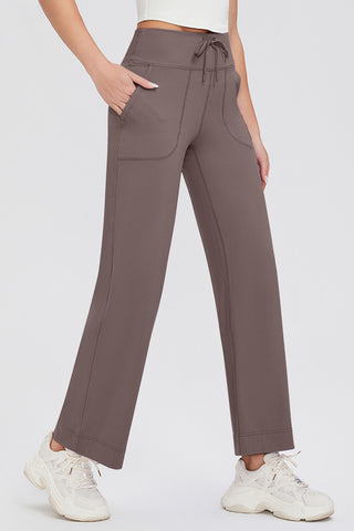 Basic Bae Full Size Drawstring High Waist Pants with Pockets - 1985 the VAULT Boutique