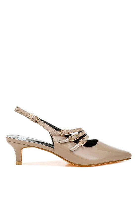 Kanebei Triple Strap Slingback Sandals - 1985 the VAULT Boutique