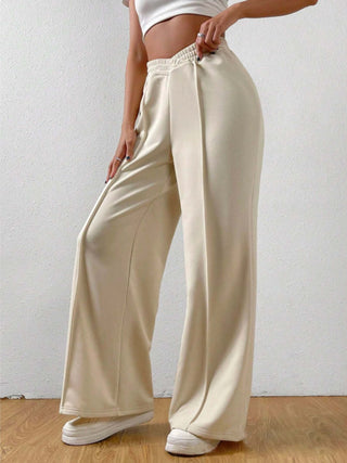 Elastic Waist Wide Leg Pants - 1985 the VAULT Boutique