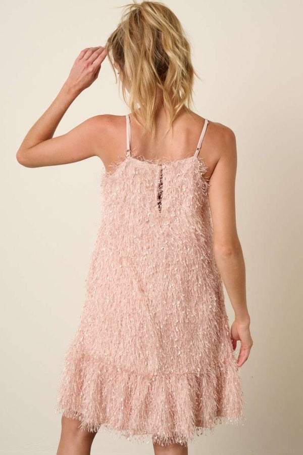 Mittoshop Feather Ruffle Hem Mini Cami Dress - 1985 the VAULT Boutique