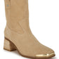 Emberly Suede Square Toe Ankle Boots - 1985 the VAULT Boutique