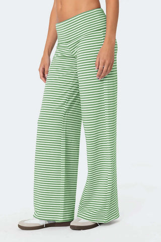 Striped Wide Leg Pants - 1985 the VAULT Boutique