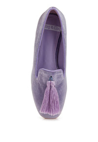 Tromso Iconic Tassel Detail Velvet Loafers - 1985 the VAULT Boutique