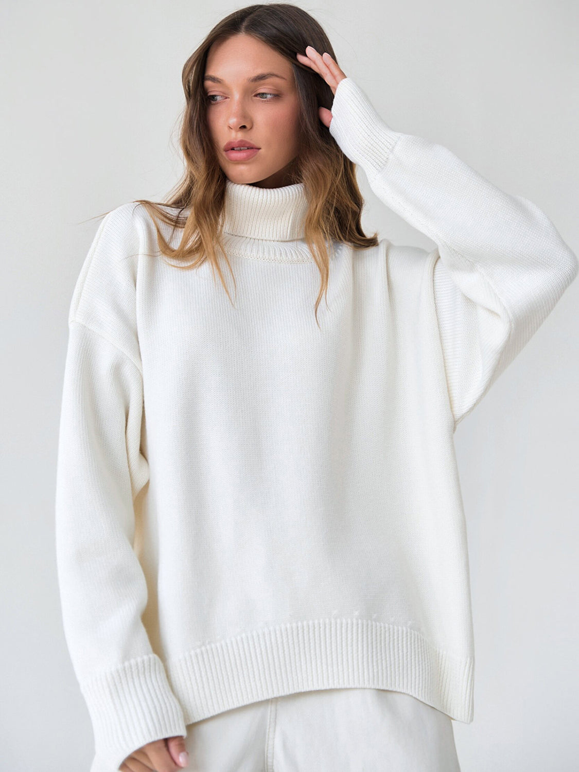 Turtleneck Long Sleeve Sweater - 1985 the VAULT Boutique