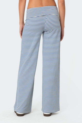 Striped Wide Leg Pants - 1985 the VAULT Boutique