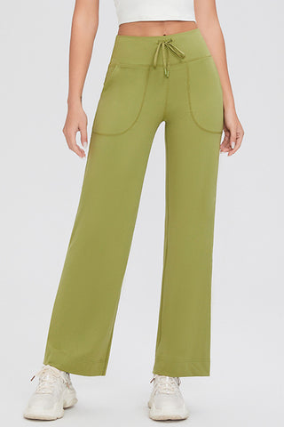 Basic Bae Full Size Drawstring High Waist Pants with Pockets - 1985 the VAULT Boutique