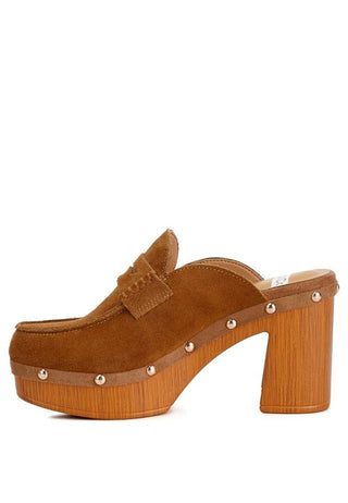 Riley Suede Platform Clogs - 1985 the VAULT Boutique