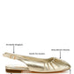 Berni Metallic Square Toe Flat Slingbacks - 1985 the VAULT Boutique