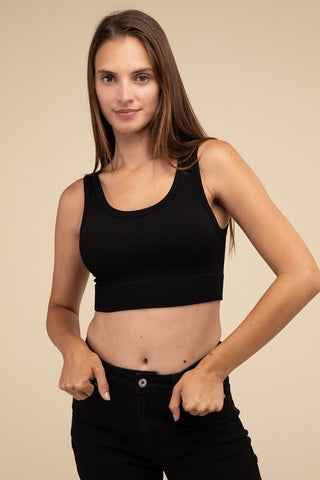 Ribbed Seamless Crop Top - 1985 the VAULT Boutique