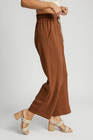 Umgee Full Size Drawstring Wide Leg Pants with Pockets - 1985 the VAULT Boutique